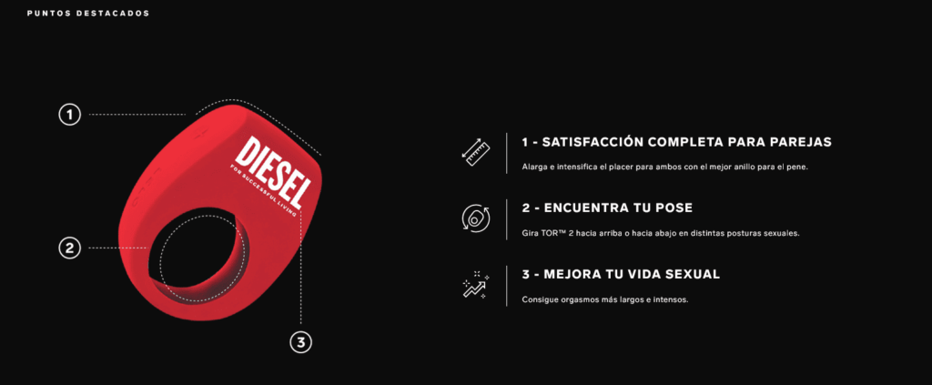 LELO x Diesel TOR™ 2 - Puntos Destacados LELO TOR 2 x Diesel - Puntos Destacados