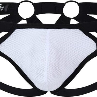 AIEOE Jockstrap para Hombre Deporte de Malla Transparentes