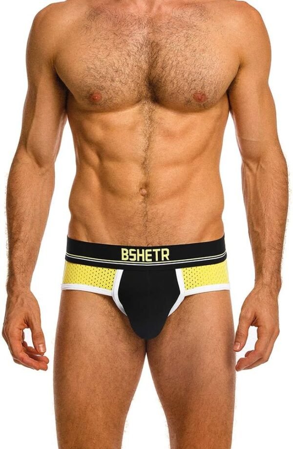 BSHETR Jockstrap Soporte Atlético con Suspensorio 5 Pack algodón con Tiro Bajo Cintura Elástica