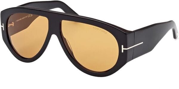 Tom Ford Gafas de Sol BRONSON FT 1044 Shiny Black-Brown hombre