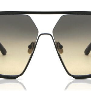 Tom Ford Gafas de Sol WARREN-02 FT 0867 Shiny Black-Grey Brown Shaded unisex