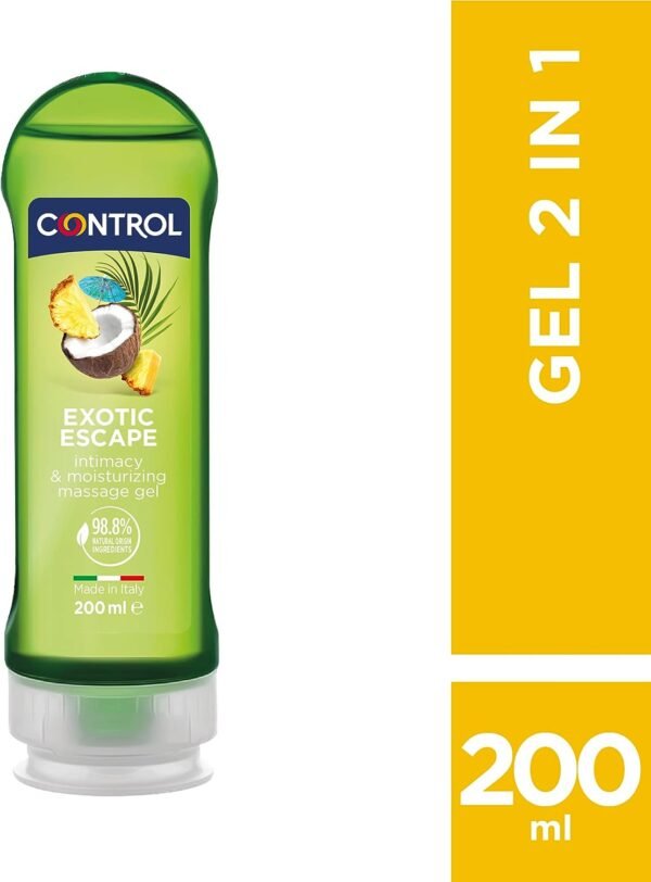 Control Gel Exotic Escape 2 en 1 con Aroma a Frutas Tropicales Base acuosa