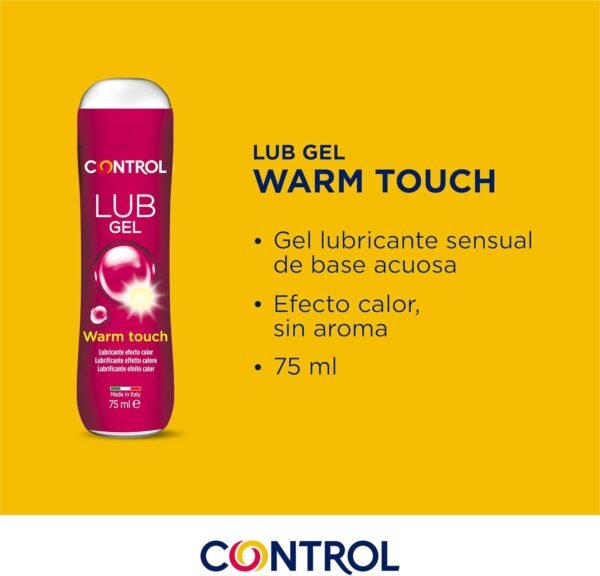 Control Gel Lubricante Efecto Calor Base acuosa