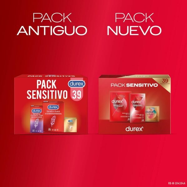 DUREX Pack Preservativos Sensitivo Suave + Sensitivo Contacto Total + Real Feel Sin Latex