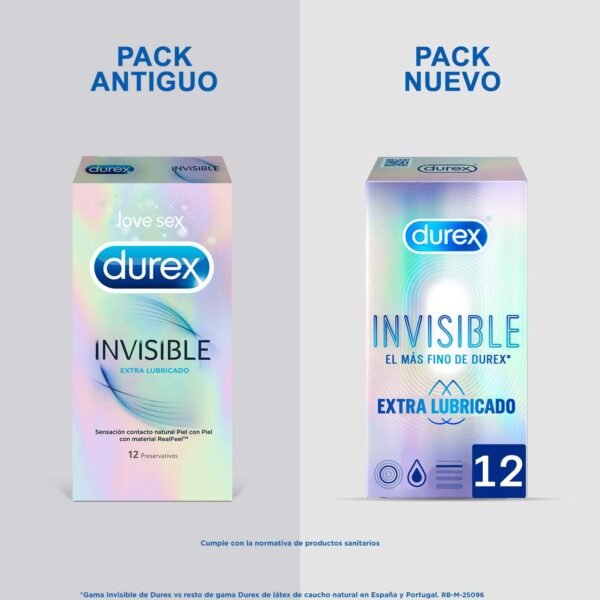 DUREX Preservativos Invisible Extra Lubricado