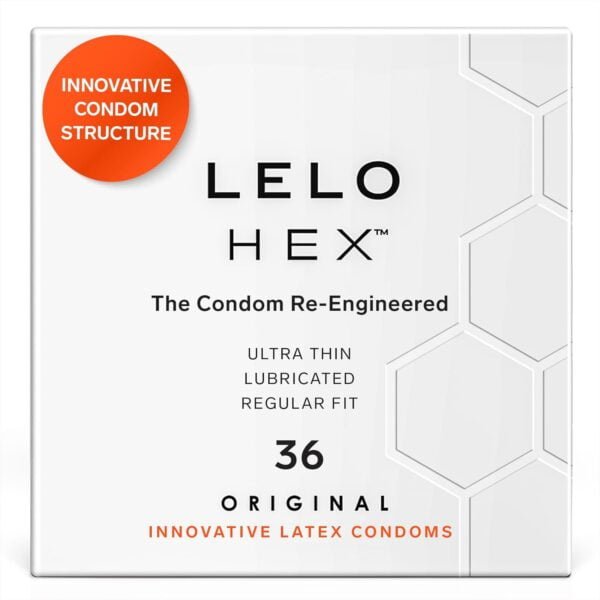 LELO HEX Original Condones Ultrafinos con Mayor Resistencia