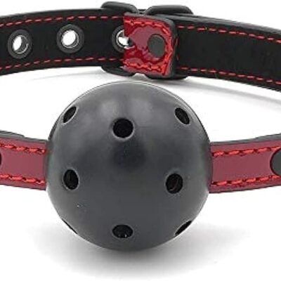 Mordaza con bola Negra Brillante
