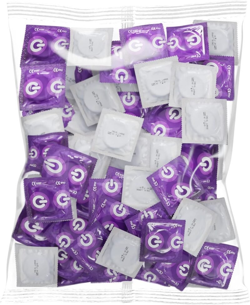 ON) Condones XXL Silicona Preservativos veganos Pack 100 unidades