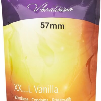 VIBRATISSIMO Condones XXL Vanilla paquete de 50