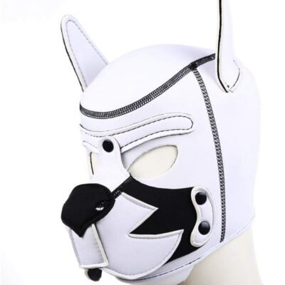 Mascara BDSM Perro Blanca