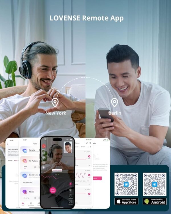 LOVENSE Gush Remoto Bluetooth de Larga Distancia con Sincronización de Música