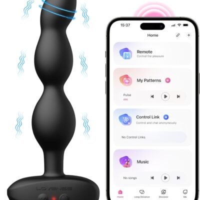 LOVENSE Ridge Rotación de 360 Vibrador Anal Plug - APP