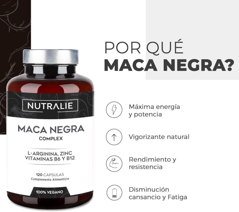 Maca Negra Andina 32.000mg - Potencia Energía y Rendimiento - [PREMIO 2021]
