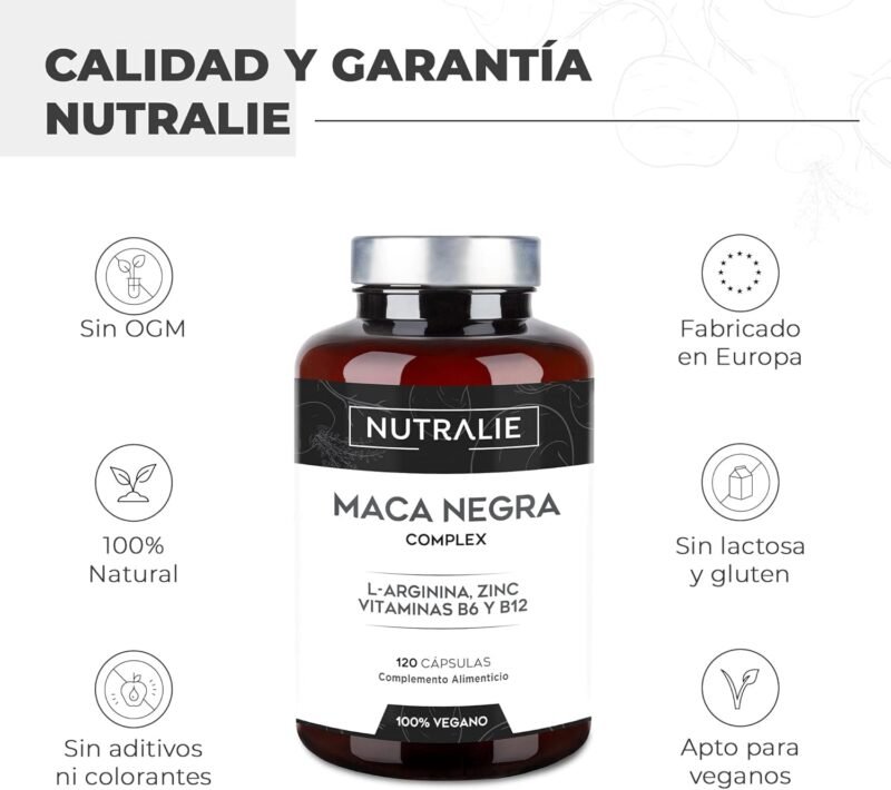 Maca Negra Andina 32.000mg - Potencia Energía y Rendimiento - [PREMIO 2021]